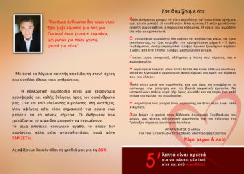 13/3: Εθελοντική αιμοδοσία