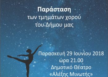 Παράσταση τμημάτων χορού