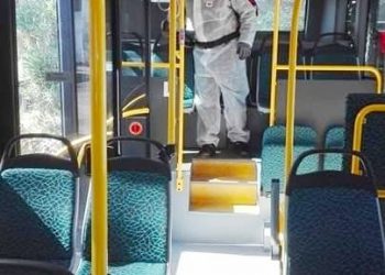 Απολύμανση σε χώρους εργασίας και δημοτική συγκοινωνία