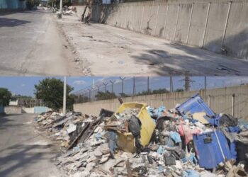 Καθαρισμός οδού Σαλαμινίας στον Ελαιώνα από παράνομη εναπόθεση υλικών