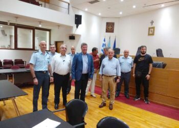 Συνάντηση με κλιμάκιο ανώτατων αξιωματικών της Ελληνικής Αστυνομίας είχε η διοίκηση του Δήμου Αιγάλεω.