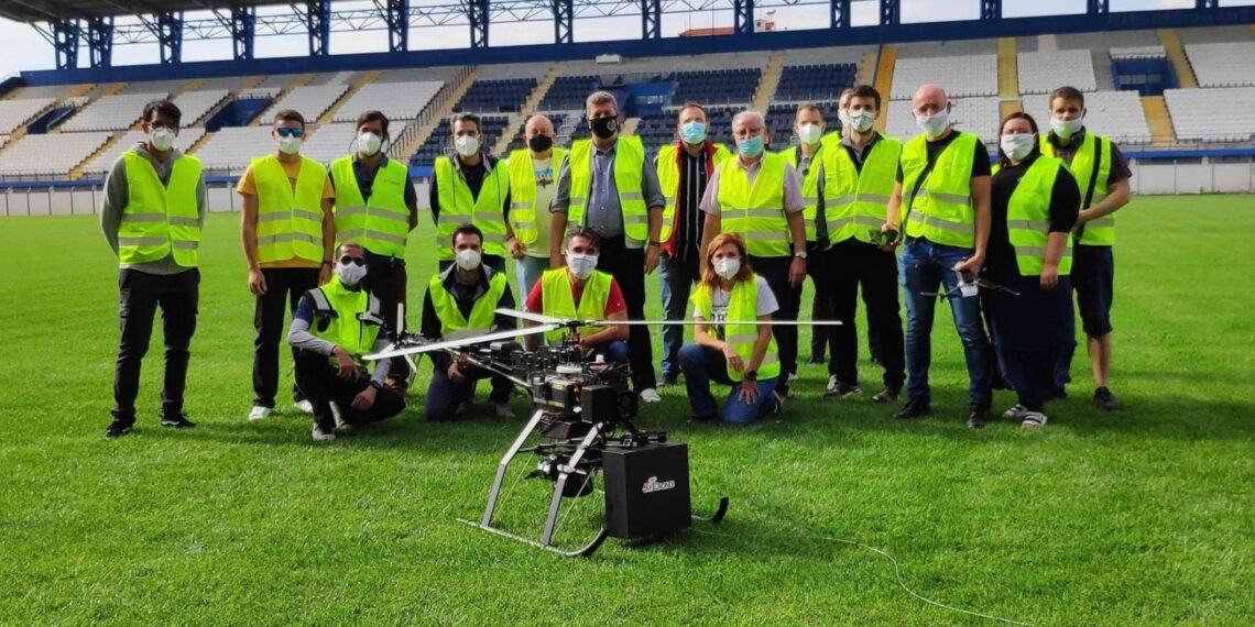 Τεχνικές δοκιμές 5G με drones στο Δημοτικό Γήπεδο Αιγάλεω