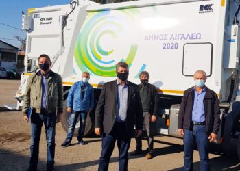 Παραλαβή νέου ηλεκτρικού σαρώθρου και απορριμματοφόρου