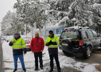 Οι κοινωνικές υπηρεσίες του Δήμου Αιγάλεω εν μέσω χιονιά.