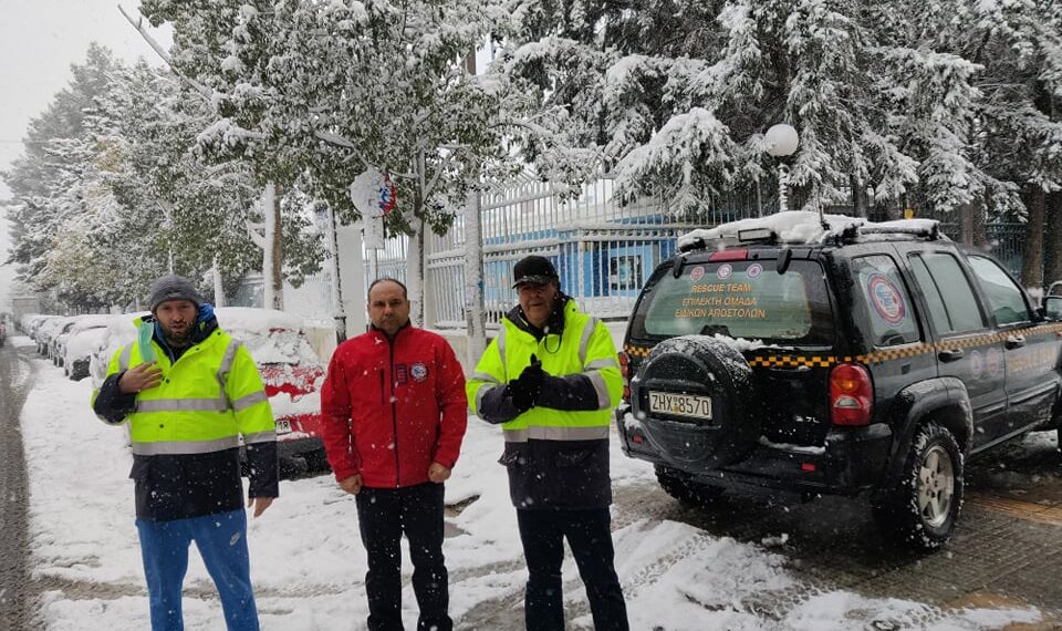 Οι κοινωνικές υπηρεσίες του Δήμου Αιγάλεω εν μέσω χιονιά.