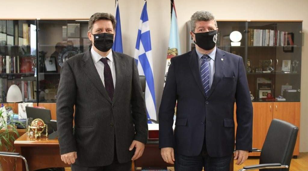 Συνάντηση Δημάρχου Αιγάλεω Γιάννη Γκίκα με τον Αναπληρωτή Υπουργό Εξωτερικών Μιλτιάδη Βαρβιτσιώτη