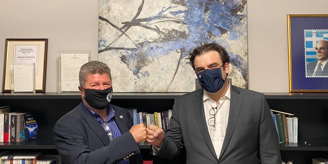 Συνάντηση Δημάρχου Αιγάλεω, Γιάννη Γκίκα, με τον Υπουργό Ψηφιακής Διακυβέρνησης Κυριάκο Πιερρακάκη