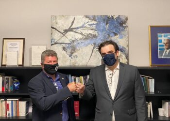 Συνάντηση Δημάρχου Αιγάλεω, Γιάννη Γκίκα, με τον Υπουργό Ψηφιακής Διακυβέρνησης Κυριάκο Πιερρακάκη