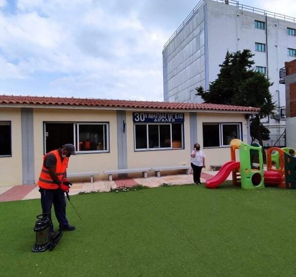 ΚΑΘΑΡΙΣΜΟΙ ΚΑΙ ΑΠΟΛΥΜΑΝΣΕΙΣ ΣΕ ΟΛΑ ΤΑ ΣΧΟΛΕΙΑ ΤΟΥ ΔΗΜΟΥ ΑΙΓΑΛΕΩ