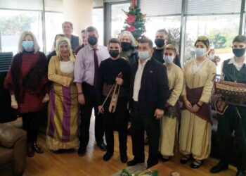 Ο Σύλλογος Ποντίων Μπαμπαλιού Αιτωλοακαρνανίας, «Αξέχαστες Πατρίδες», έψαλε τα κάλαντα στον Δήμαρχο Γιάννη Γκίκα