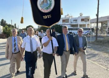 Αντιπροσωπεία του Δήμου Αιγάλεω με επικεφαλής τον Δήμαρχο Γιάννη Γκίκα στην αντικατοχική εκδήλωση του Δήμου Κυθρέας στην Κύπρο
