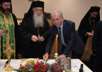 Oρκωμοσία του νέου Δημάρχου Αιγάλεω κ. Λάμπρου Σκλαβούνου και των μελών του Δημοτικού Συμβουλίου