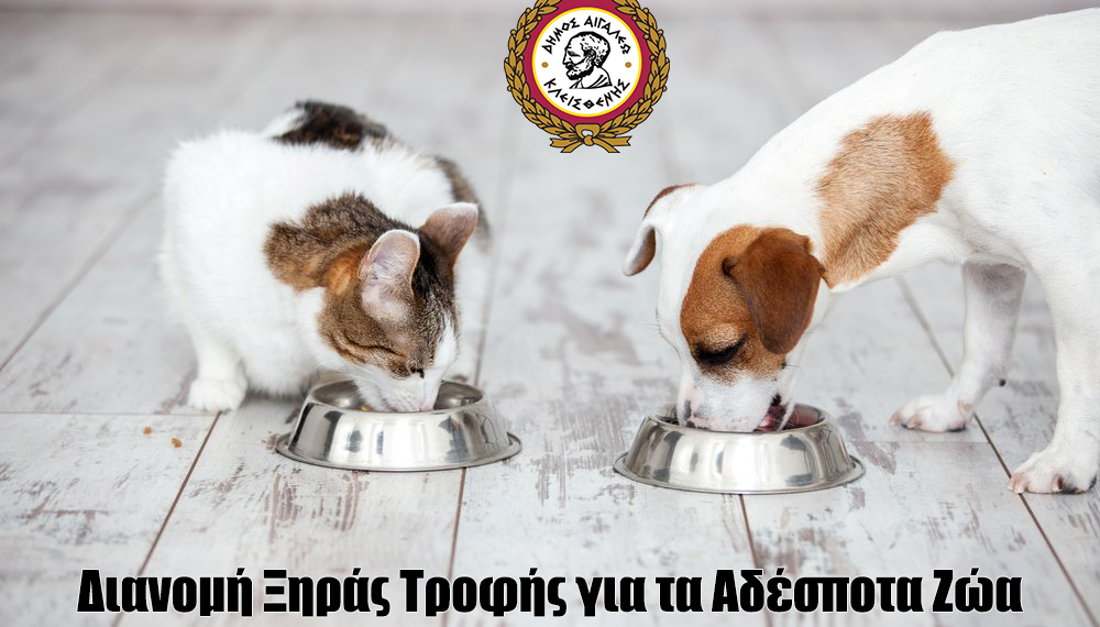Διανομή Ξηράς Τροφής για τα Αδέσποτα Ζώα από τον Δήμο Αιγάλεω