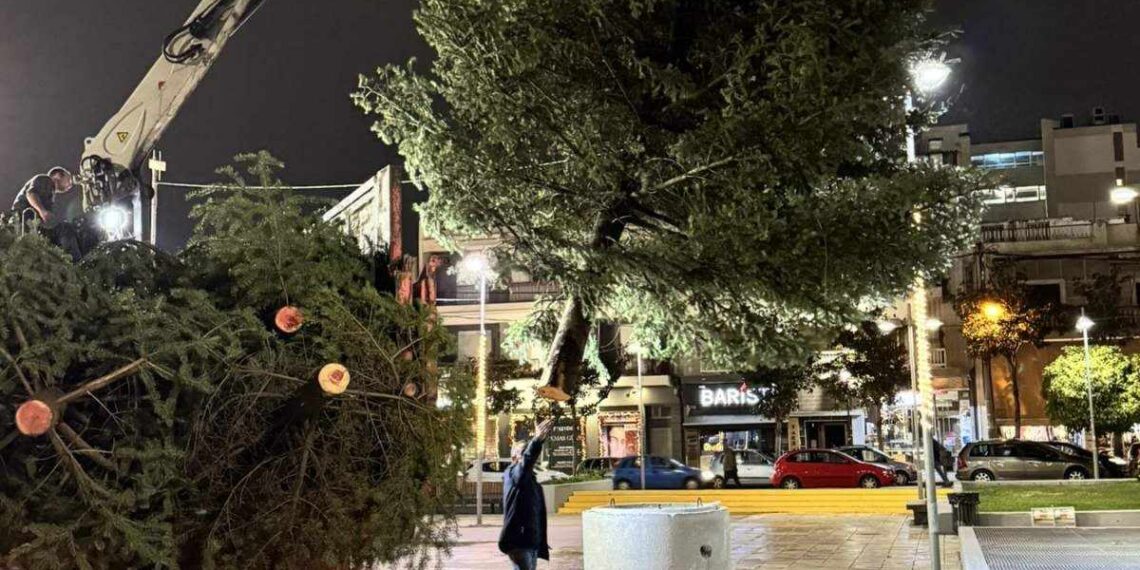 Το Χριστουγεννιάτικο Δέντρο στολίζει την Πλατεία Ελευθερίου Βενιζέλου!