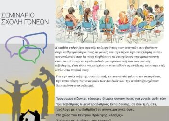 Διοργάνωση Ομάδων Γονέων με θέμα: «Η Ανάπτυξη Ουσιαστικής Επικοινωνίας στην Οικογένεια»