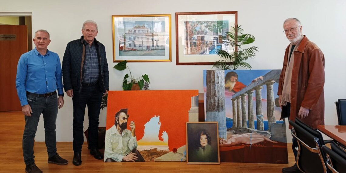 Δωρεά τεσσάρων έργων του ζωγράφου Αντώνη Αλεβιζόπουλου στον Δήμο Αιγάλεω