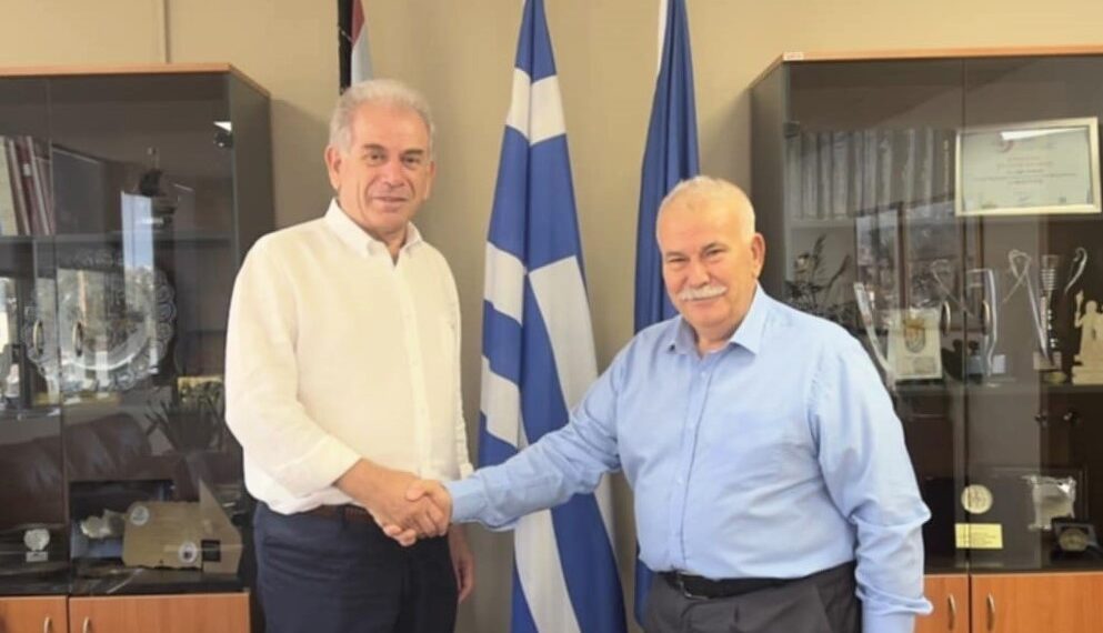 Επίσκεψη του Αντιπεριφερειάρχη Δυτικού Τομέα Αθηνών στο Δημαρχείο Αιγάλεω