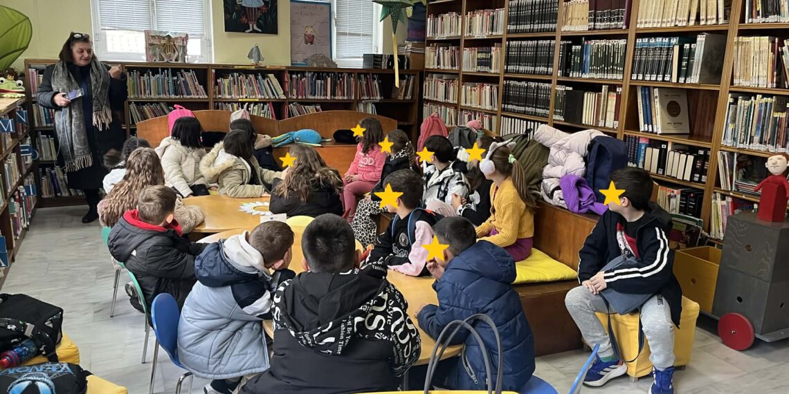 Επίσκεψη μαθητών του 20ού Δημοτικού Σχολείου Αιγάλεω στη Δημοτική Βιβλιοθήκη