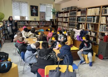 Επίσκεψη μαθητών του 20ού Δημοτικού Σχολείου Αιγάλεω στη Δημοτική Βιβλιοθήκη