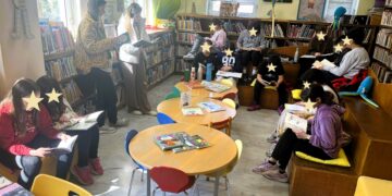 Επίσκεψη της Ε΄ Τάξης του 4ου Δημοτικού Σχολείου Αιγάλεω στη Δημοτική Βιβλιοθήκη