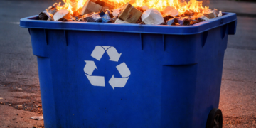 Έκκληση του Δήμου Αιγάλεω για προσοχή στη διαχείριση εύφλεκτων υλικών στους κάδους απορριμμάτων