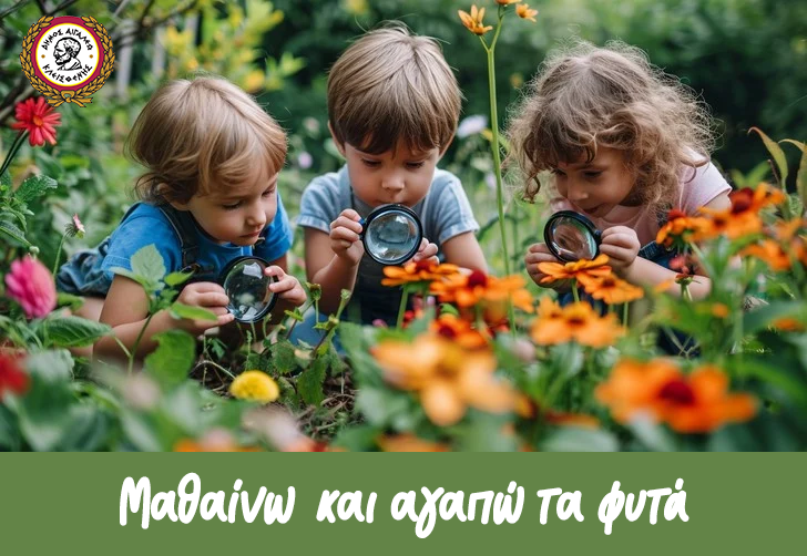 «Μαθαίνω και αγαπώ τα φυτά» – Βιωματικό εργαστήρι γνωριμίας με τον κόσμο των φυτών και το αστικό πράσινο, μέσα από παιχνίδι και δημιουργική εξερεύνηση