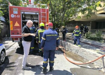 Άμεση κινητοποίηση του Δήμου Αιγάλεω για τη συνδρομή στην αντιμετώπιση της πυρκαγιάς σε εργοστασιακό χώρο