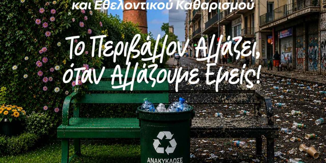 Το Περιβάλλον Αλλάζει, όταν Αλλάζουμε Εμείς! – Δράση Περιβαλλοντικής Ευαισθητοποίησης και Εθελοντικού Καθαρισμού στο Άλσος Αιγάλεω «Μπαρουτάδικο»